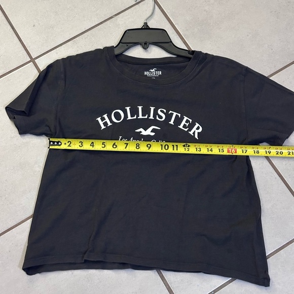 Hollister‎ Women Logo Gray crop Top size Small - Picture 6 of 6